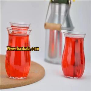 استکان پاشاباغچه مدل لینکا کد 42741 بسته 6 عددی