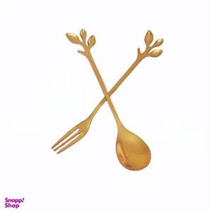 ست قاشق و چنگال 2 پارچه طرح گندم