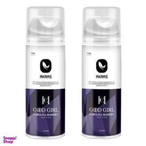 اسپری بدن زنانه آکراس مدل گودگرل حجم 200 میلی لیتر مجموعه 2 عددی