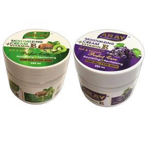 کرم مرطوب کننده آرای مدل کیوی و انگور حجم 250 میلی لیتر مجموعه 2 عددی