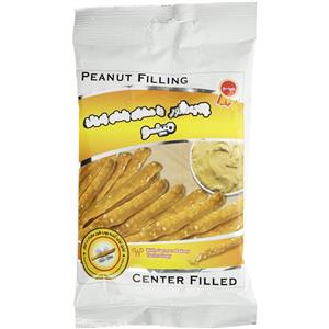 چوب شور مینو با طعم بادام زمینی 50 گرم Mino Peanut Filling Stick Pretzel gr 