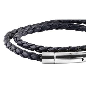 دستبند چرمی آتیس کد I900SSLV Atiss I900SSLV Leather Bracelet