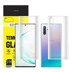 محافظ صفحه نمایش مات بادیگارد مدل HydroGel مناسب برای گوشی موبایل سامسونگ Galaxy Note 10 Plus به همراه پشت BodyGuard Matte Screen Protector For Samsung 