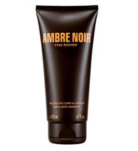  شامپو سر و بدن آمبر نویر آقایان ایوروشه 200 میل Yves Rocher - Ambre Noir Hair & Body Shampoo