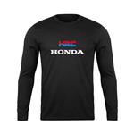 تی شرت آستین بلند مردانه رانژ مدل موتورسواری طرح هوندا ریسینگ 005