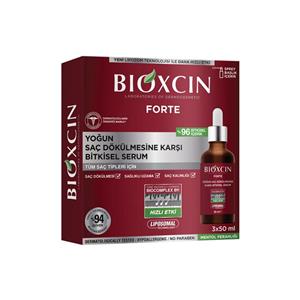 پک ۳ عددی سرم ضد ریزش بیوکسین فورت BIOXCIN FORTE مناسب تمام موها حجم ۵۰ میل 