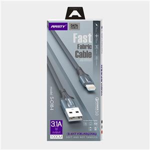 کابل شارژ لایتنینگ انستی (ANSTY) مدل S018I طول 1 متر