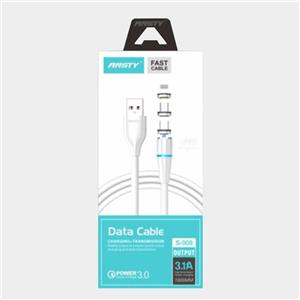 کابل شارژ (میکرو  تایپ سی لایتنینگ) انستی (ANSTY) مدل S009 طول 1 متر