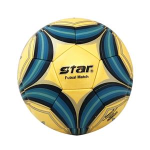 توپ فوتسال پرس استار STAR براق رنگ زرد سایز 4 کد 13