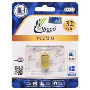 طلایی Vicco man VC272 G USB2.0 Flash Memory-32GB