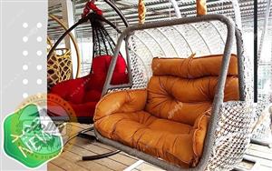 تاب ریلکسی و باغی حصیری مدل دکور آف