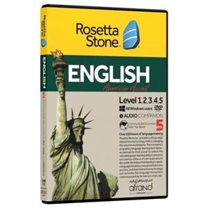 نرم‌افزار اموزش زبان انگلیسی رُزتااِستون لهجه امریکایی نسخه 5 انتشارات افزاری افرند Rosetta Stone Ver American English Language Learning Afrand Software 