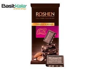 شکلات تلخ با مغز بادام روشن ROSHEN original حجم 85 گرم 