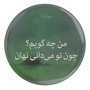 پیکسل طرح شعر مولانا من چه گویم چون تو می دانی نهان مدل S12089