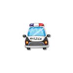 استیکر لپ تاپ گراسیپا طرح ماشین پلیس