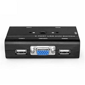 کی وی ام سوییچ 1 به 2 ( KVM SWITCH ) PS2 دی نت بدون کابل