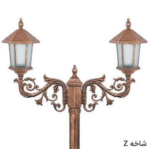 چراغ پارکی دو شاخه ویکتوریا شرکت فام طرح J