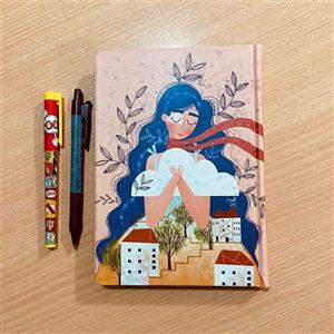  دفتر خط دار آبرنگ مدل رویا 100 برگ