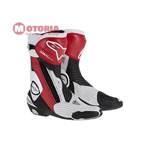 بوت Alpinestars مدل SMX Plus سفید مشکی قرمز