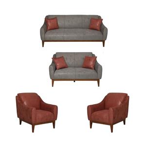 مبل راحتی کنزو 7 نفره کد 108-MR3211/TO-PI-BR