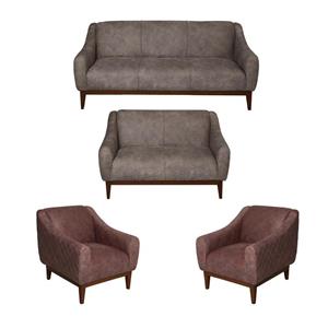 مبل راحتی کنزو 7 نفره کد 109-MR3211/TO-PI-BR