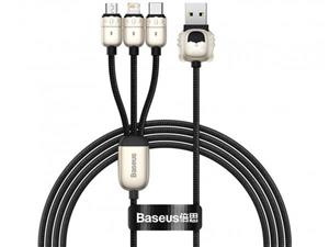 کابل سه سر یواس‌بی به لایتنینگ، میکرو تایپ‌سی بیسوس BASEUS Year of the Tiger 3in1 USB para M L C 3.5A 1.2m CASX010001 