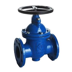 شیر دستی فلکه کشویی زبانه فلزی ( رینگ برنزی )  فلنج دار 4 اینچ 16 بار فارآب مدل F5