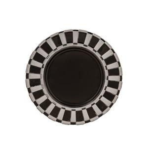 زیر بشقابی شیشه ای قطر 33 سانتی متر کاراجا Istanbul نقره ای