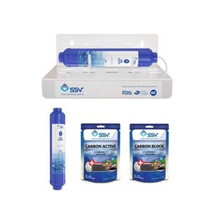 دستگاه تصفیه کننده آب اس اس وی مدل JetLine X300 به همراه فیلتر و شارژ یدک مجموعه 2 عددی