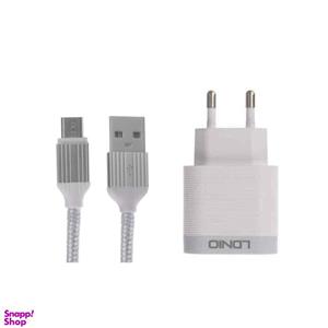 شارژر دیواری الدینیو مدل A303-q به همراه کابل تبدیل microUSB