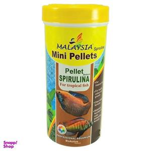 غذای ماهی مالزی مدل mini Pellet Spirulina وزن 50 گرم