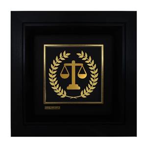 تابلو طلا کوب زرکات طرح وکالت مدل F184