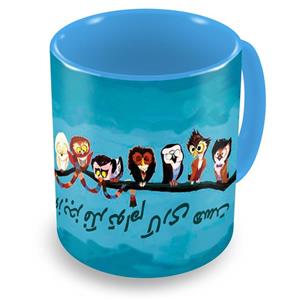 ماگ رنگی زیزیپ مدل شعر و گراف 158LBM ZeeZip Poetry And Graph 158LBM Colored  Mug