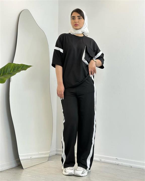 ست تیشرت شلوار دخترانه مناسب سایز 44-42