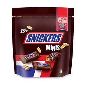 شکلات اسنیکرز مینی پاکتی ۱۲ عددی snickers 