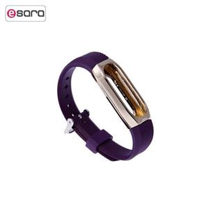 بند مچ بند هوشمند شیائومی مدل Xiaomi Band 2 With Bumper Purple Xiaomi Band 2 With Bumper Wrist Strop