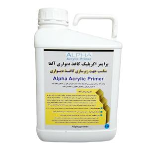 چسب پرایمر کاغذ دیواری آلفا مدل A201 حجم 5 لیتر