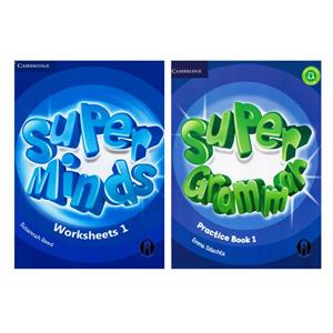 کتاب Super Minds Practice And WorkSheets 1 اثر Emma Szlachta And Susannah Reed انتشارات الوندپویان دو جلدی