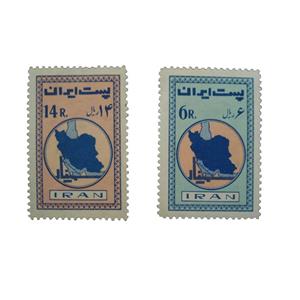 تمبر یادگاری مدل سمینار خلیج فارس کد IR1518 مجموعه دو عددی