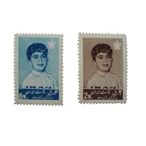 تمبر یادگاری مدل روز کودک کد IR1515 مجموعه دو عددی