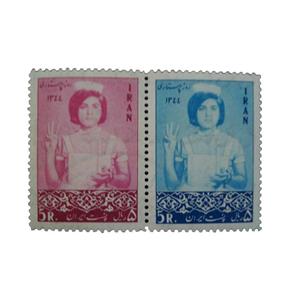 تمبر یادگاری مدل روز پرستاری کد IR1505 مجموعه دو عددی