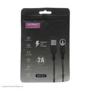 کابل تبدیل USB به USB Type-c کلومن مدل KD-01 طول 1 متر