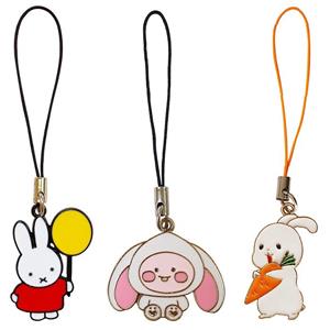 آویز موبایل مدل خرگوش های فانتزی مجموعه سه عددی