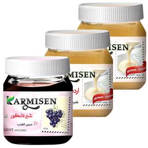 شیره انگور و ارده ممتاز کارمیسن - 320 گرم مجموعه 3 عددی