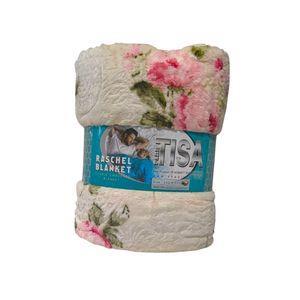 پتو مسافرتی تیسا دونفره مدل برگی سایز 220x200 سانتی متر