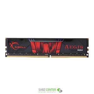 رم دسکتاپ DDR4 تک کاناله 2400 مگاهرتز CL15 جی اسکیل مدل Aegis ظرفیت 4 گیگابایت G.SKILL AEGIS DDR4 4GB 2400MHz CL15 Single Channel Ram