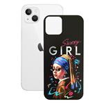 برچسب پوششی راک اسپیس طرح Girl مناسب برای گوشی موبایل اپل iPhone 13 Mini