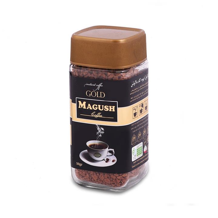 قهوه فوری ماگوش مدل گلد وزن 50 گرم