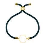 دستبند طلا 18 عیار زنانه کرابو مدل 6 ضلعی Kr102141