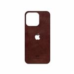 MAHOOT Natural-Leather Cover Sticker for Apple iPhone 13 Pro Max